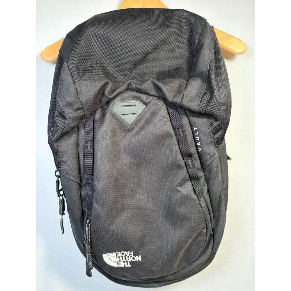 The North Face Vault Backpack Kids OS Black Good FlexVent Laptop School Bag